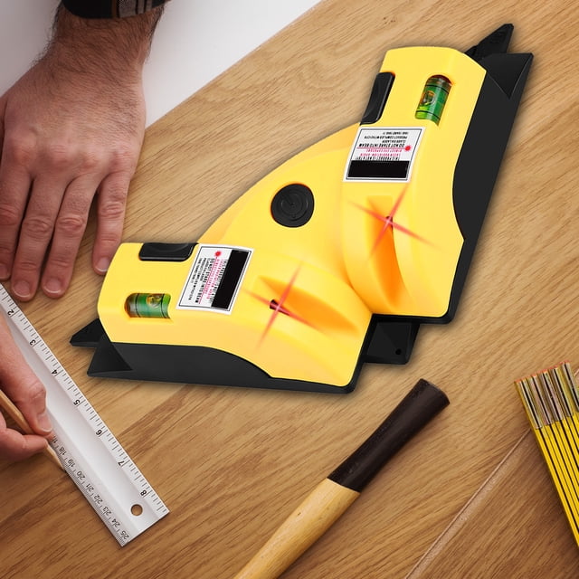 Nivel Láser De 90 Grados En ángulo Recto Con Dos Líneas De Montaje Estable Para Pisos, Azulejos Y Carpintería