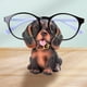 thumbnail image 4 of Lovely Dog Eyeglasses Holder Stand Animal Figurilla Gafas Display Stand Estante Animales en forma de oficina Decoración del hogar , Marrón Negro Baoblaze Soporte para anteojos, 4 of 8