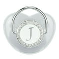 thumbnail image 4 of Silicone Baby Pacifier Silver A-Z Letters Safe BPA Free One Piece Seamless Pacifier with Lid for Infant 6-18 Months, 4 of 7