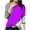 Purple4, variant on Women's Basic Colorblock Tops Round Neck Long Sleeves Casual Loose Blouse Comfy Pullover Fall Shirts