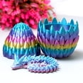 thumbnail image 6 of 3D Printed crystal dragon egg,Flexible Joint Animal lacertid Figurines,Realistic Eyes, Home Office Decor,Fidget Toy for Adults Teens Boy Festival Gifts, 6 of 12