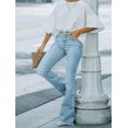thumbnail image 4 of aPAY Jeans for Women Long Denim Flare Pants Casual and Versatile for Daily Travel Regular Size, 4 of 7
