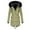 Green-Coat, variant on Qetyuw Winter Warm Hooded Jacket for Women Faux Fur Lined Long Sleeve Coat Zip Up Button Down Chunky Jackets