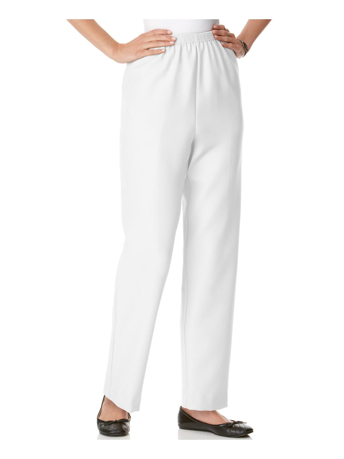 Alfred Dunner Womens Petite Poly Proportioned Medium Pant