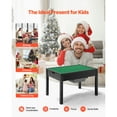 thumbnail image 5 of KFFKFF Kids Wooden Activity Table with Double-Sided Tabletop, Multi-Functional Play Table for Building Blocks, Includes 2 Storage Bins, Suitable for Children Aged 3+, Spacious Design, 5 of 8