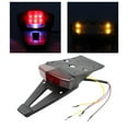 thumbnail image 1 of Colaxi Motorcycle Brake Rear Stop Taillight License Plate Bracket Stop Running Light for Motorbikes, Bike, Dirt Bike, Accessories - Red, 1 of 7