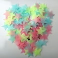 thumbnail image 3 of LAMIRO Fluorescent Colorful Glow in The Dark Luminous Stars Wall Decals & Stickers (100/40 Piece), 3 of 7