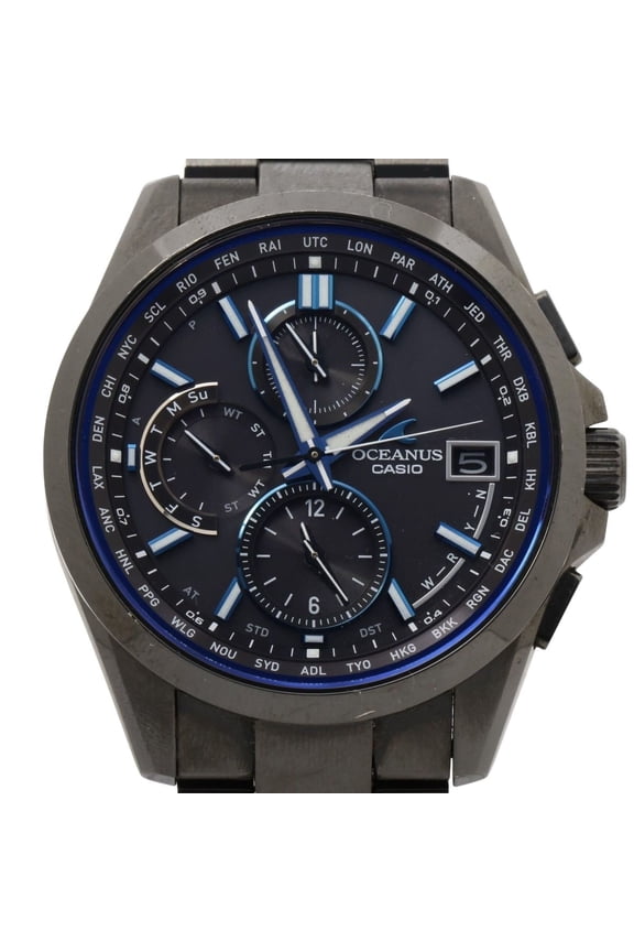Pre-Owned CASIO Oceanus Classic Line OCWT2600B1AJF Black Titanium Men's Watch (Good)