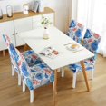 thumbnail image 3 of Sea and Marine Theme Dining Chair Covers Set of 4, Stretch Washable Polyester Slipcovers, Removable Seat Protector for Nautical, Tropical, or Vintage Styled Rooms, 3 of 7