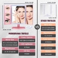thumbnail image 5 of MIRRORVANA® X-Large Vanity Makeup Mirror with LED Lights | 360° Rotatable Extravagant Trifold Cosmetic Mirror with 10X, 5X, 3X Magnification for Women, Teens and Girls (Rose Gold), 5 of 8