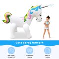 BATE 61" Giant Unicorn Sprinkler Water Toys Inflatable Outdoor Yard