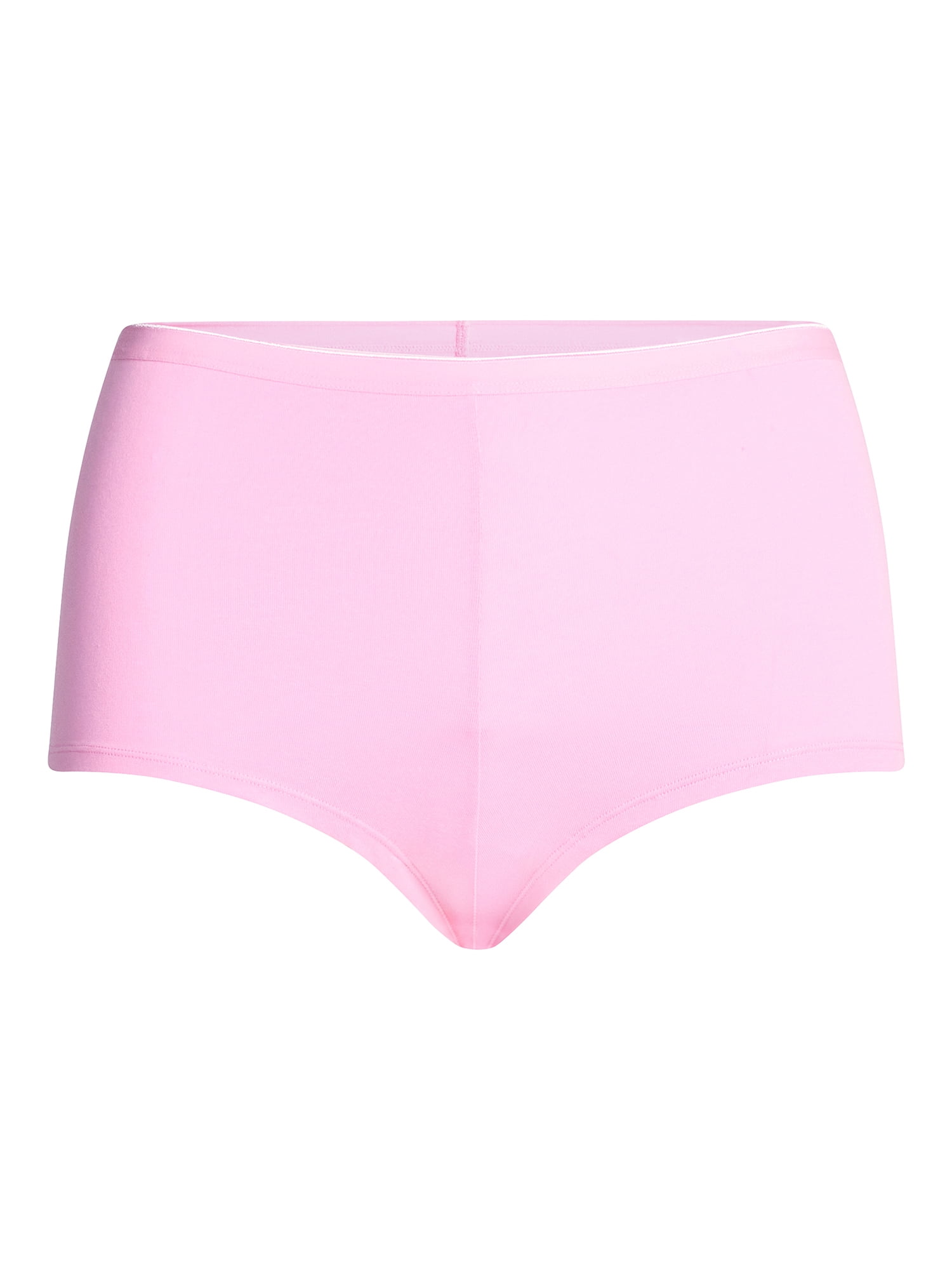 Joyspun Women's Cotton-Blend Boyshort Panties, 6-Pack, Sizes S-XXXL