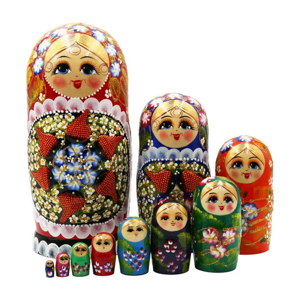 KE08030-Poupées gigognes Matryoshka russe empilable ensemble de poupées KE08030-Poupées gigognes Matryoshka russe empilable ensemble de poupées