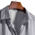 thumbnail image 5 of BOBOGOJP Mens Short Sleeve Shirts Short Sleeve Button Down Shirts with Pocket,Gray S, 5 of 5