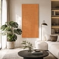 thumbnail image 2 of Canvas Wall Art, Burnt Orange Burlap Texture Framed Canvas Prints for Bedroom Dining Room, Farmhouse Vintage Orange Oversized Gallery Wrapped Wall Decor for Home Office, Gifts, 20"x40" Ship Next Day, 2 of 9