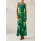 thumbnail image 4 of Vestido largo PRETTYGARDEN 2025 con estampado floral de verano verde XL, 4 of 8