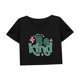 thumbnail image 4 of Camiseta corta de verano para mujer, ropa de calle, suave, clásica, con cuello redondo, para vacaciones y camping SG, 4 of 7