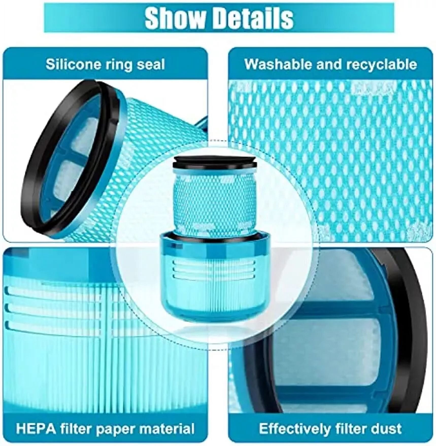 MTP Rear HEPA Filter Replacements For Dyson V15 V11 Detect Cordless Vacuum Cleaner thumbnail 6