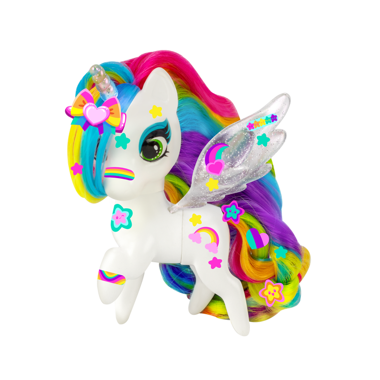 My Little Pony Crystall Deco Fashion Ponies - Pony Rainbow Dash Con Cristalli E Adesivi Per Bambine 3+ - 6