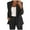 Black, variant on Feancey Womens Fashion Blazers Fall Long Sleeve Open Front Suit Jackets Business Casual Lapel Collared Blazer Jacket Gray XL