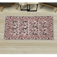 thumbnail image 1 of Geometric Decorative Rug, Weathered Look Abstract Tribal Inspired Triangles and Squares Print, Quality Carpet for Bedroom Dorm and Living Room, 6 Sizes, Salmon, by Ambesonne, 1 of 1