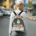 thumbnail image 7 of FORMRS Mini Backpack Purse for Women Travel Daypack Casual Shoulder Bag, Snowman Family, 7 of 7