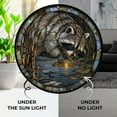 thumbnail image 3 of Raccoon Stained Glass Window Hanging Sun Catcher Halloween Haning Ornament Decoration Christmas Birthday Gifts for Lover and Friends, 3 of 6