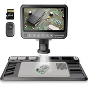 Digital Microscope for Adults 1600X, 28 LEDs Illumination, 4032P HD Soldering Microscope for Electronics Repair, Error Coins Inspection