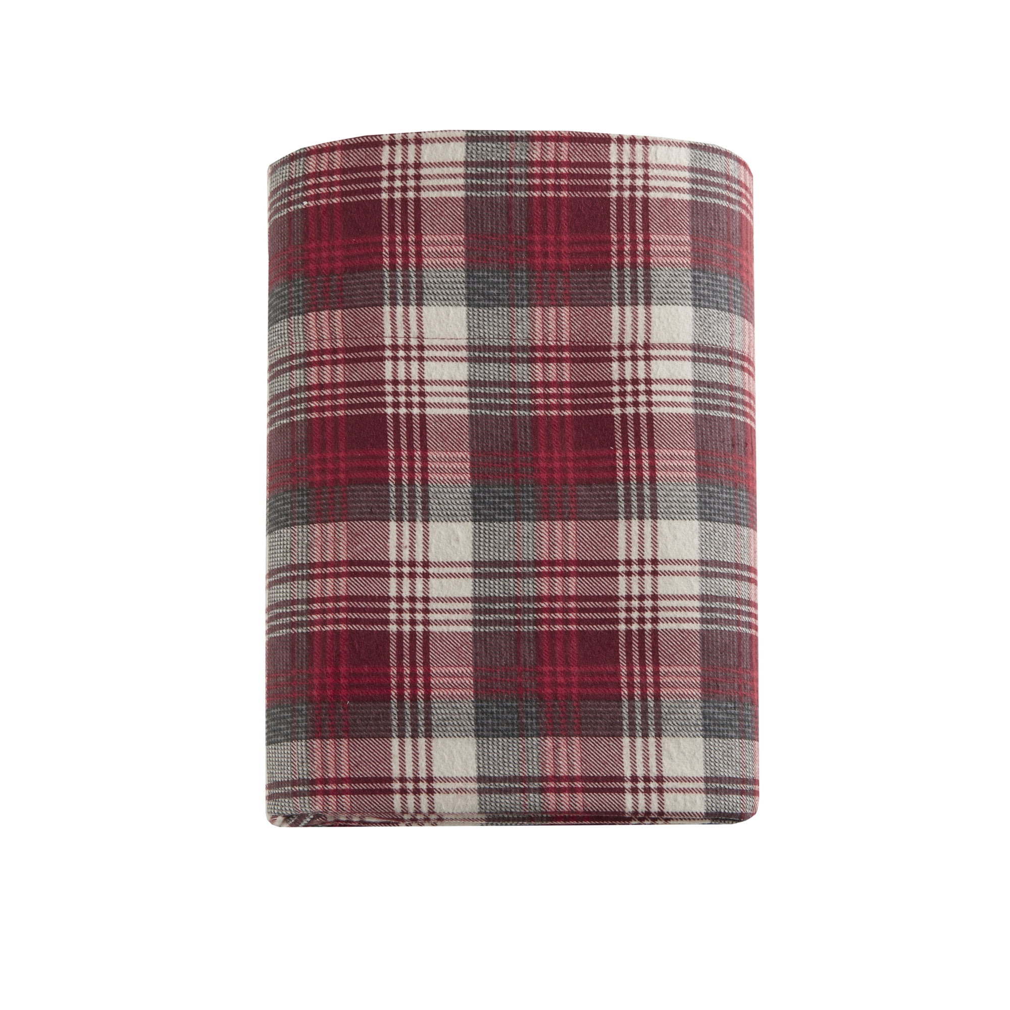 Woolrich Flannel Cotton Sheet Set, Queen, Red Plaid