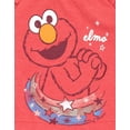 thumbnail image 3 of Sesame Street Elmo Infant Baby Girls French Terry Dress Red 18 Months, 3 of 5