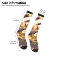 thumbnail image 2 of Naloa Cute Panda Sunflower Thigh High Socks Extra Long Stretchy Sock Women Over Knee High Opaque Stocking Daily Wear, 2 of 6