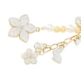 thumbnail image 3 of Unique Bargains 1 Pc Handbag Charm Keychain Flower Bag Accessories Gold Tone White, 3 of 6