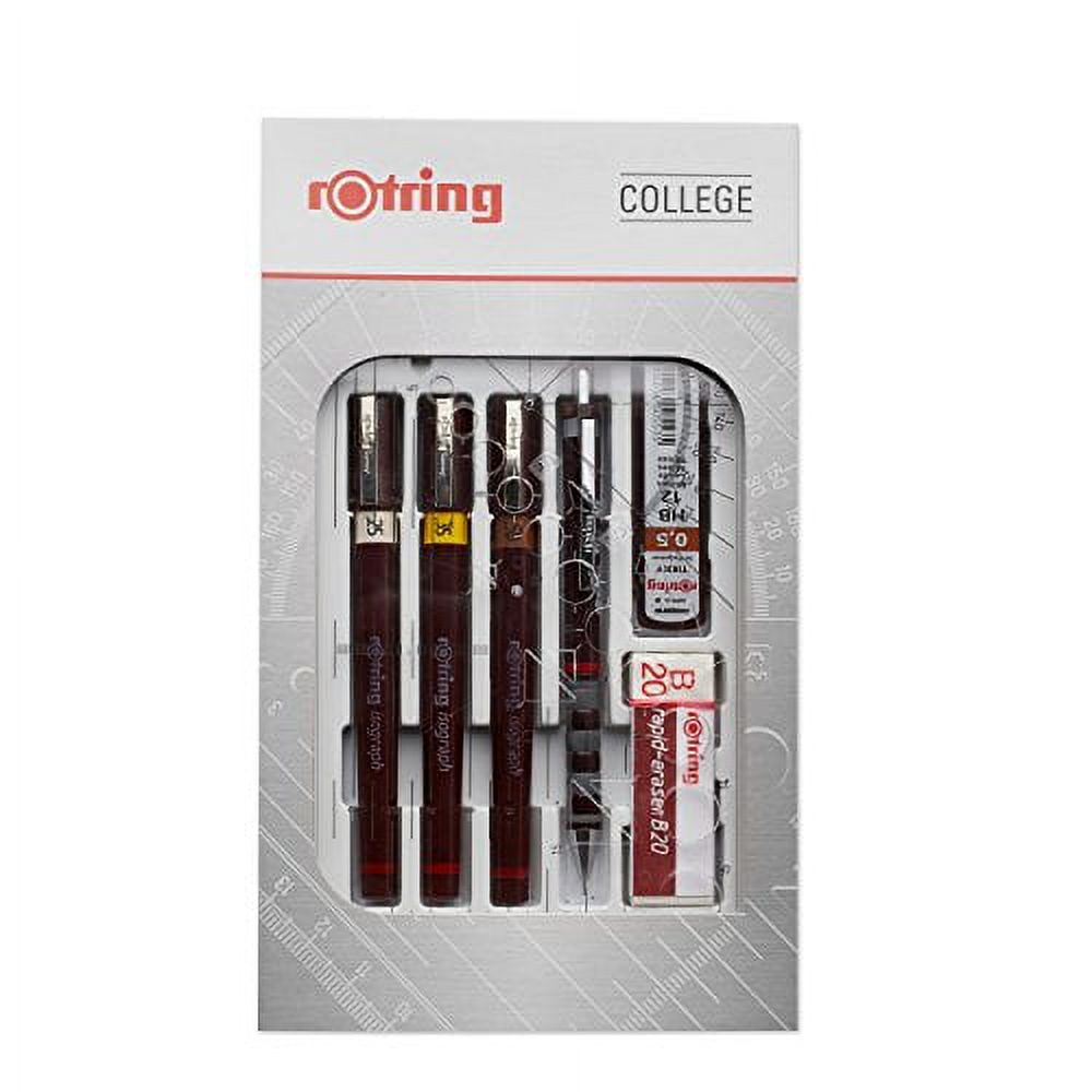 Rotring Isograph Technical Pen College Set - 0.25mm, 0.35mm, 0.5mm, Set of 3 - image 5 of 5