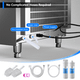 thumbnail image 3 of Coolake Commercial Under Counter Ice Maker 450lbs/24H with 130lbs Storage, Descaling Water Filter, Ice Ready in 5-15 min, DOE ETL Listed, 115V, 3 of 6