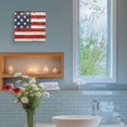 thumbnail image 5 of Canvas Print Wall Art Oil Paintings American Patriotic Stars Stripe on Wooden Picture Prints Artwork for Living Room Kitchen Bathroom Bedroom,Stretched and Framed Ready to Hang,Vintage USA Flag, 5 of 9