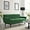 Emerald, variant on Modway Engage Channel Tufted Performance Velvet Loveseat in Dusty Rose