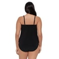 thumbnail image 3 of Trimshaper Women's Hank Handkerchief Plus Tankini Swim Top - Dappled Jungle, 3 of 3