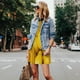 thumbnail image 4 of Fotbe Ripe Yellow Lemon Vestido de Verano sin Mangas para Mujer – Vestido Midi Línea A, Estilo Camiseta Floral, Vestido Playero Casual y Fluido, 4 of 7