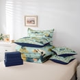 thumbnail image 6 of Homewish Fishing Theme Twin Bedding Sets 7-Piece for Female Men Adults,Big Bass Fish Bedding Comforter Set Microfiber,River House Breathable Sheet Sets,Ultra Soft Home Decor,Reversible, 6 of 8