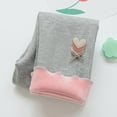 thumbnail image 2 of Byoo Little Girl Solid Leggings Soft Floral Solid Color Slim Fit Trousers Outerwear Thickened Pantalones for Pantalones, 2 of 4