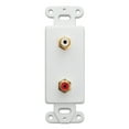 thumbnail image 2 of Decora Wall Plate Insert, White, Rca Stereo Couplers (Red, White), 2 Rca Female, 2 of 2