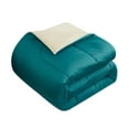 thumbnail image 5 of Casa 7-Piece Solid Reversible Comforter Set With Bonus Sheets, Green, King, 5 of 6