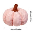 thumbnail image 3 of Plaid Pumpkin Pillows, Halloween Decorations Pumpkin Shaped Throw Pillows Soft Cute Cushion for Sofa Couch Bedroom Autumn Thanksgiving, 7.1inch, 3 of 5