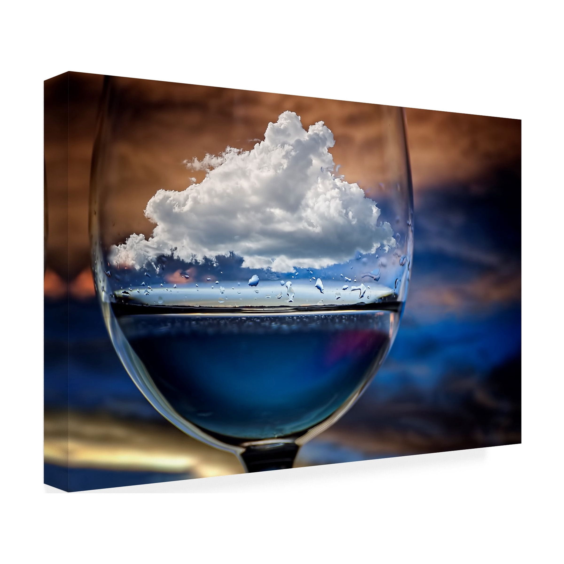 Chechi Peinado 'Cloud In A Glass' Canvas Art