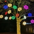 thumbnail image 2 of 40CM Large Snowflake String Light Outdoor Snowflake Led Hanging Lamp Backyard Pa, 2 of 4