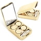thumbnail image 1 of Estuche para lentes de contacto, paquete de 2 estuches para lentes de contacto, kit con herramienta de extracción, pinzas, espejo, caja de almacenamiento portátil para viajes (dorado), 1 of 3