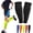 Black, variant on Shin Guards Kids, Calf Compression Sleeve with Honeycomb Pads, 2 Pack Shin Guards Soccer, for Soccer Ski Youth Adult