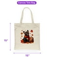 thumbnail image 5 of Welcome Fall French Bulldog Enjoys School Time Autumn Fall Leaves Canvas Tote Bag Dog Lover Gifts Reusable Shopping Grocery Bag - 02013, 5 of 5