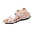 thumbnail image 2 of Hurxie Women's Wedge Sandals Platform: Comfortable Dressy Arch Support Summer Sandals Open Toe Ankle Strap Walking Women Shoes Khaki 8.5, 2 of 7