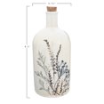 thumbnail image 5 of Creative Co-Op 24 oz. Stoneware Debossed Floral Bottle with Cork Stopper & Reactive Glaze Finish (Each one will vary), 5 of 5